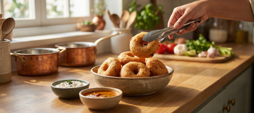 Golden Crispy Medu Vada That Brings Authentic South Indian Flavor Home image rgswrbrgswrbrgsw